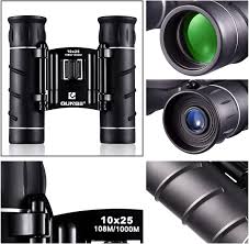Binoculars 10x25 Pocket Size (QUNSE)