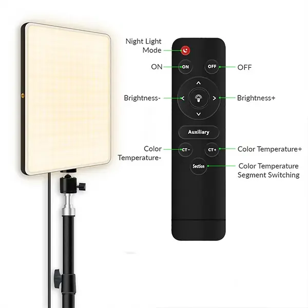 LED-Fill-Light-Panel-Video-Light-with-Stand-@-ido.lk_ Plokama LIVE-P11 LED Fill Light