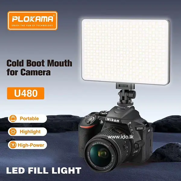 PLOKAMA U480 Rechargeable LED Fill Light 20W