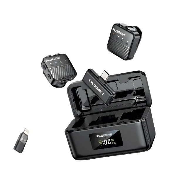 Plokama-VM-80-Dual-Wireless-Lavalie Plokama VM-80 Dual Wireless Lavalier Microphone