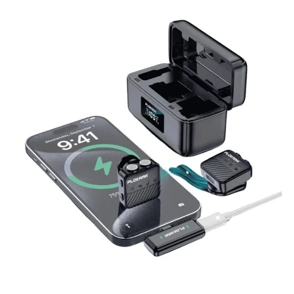 Plokama-VM-80-Dual-Wireless-Lavalier-Microphone-by-appleme Plokama VM-80 Dual Wireless Lavalier Microphone