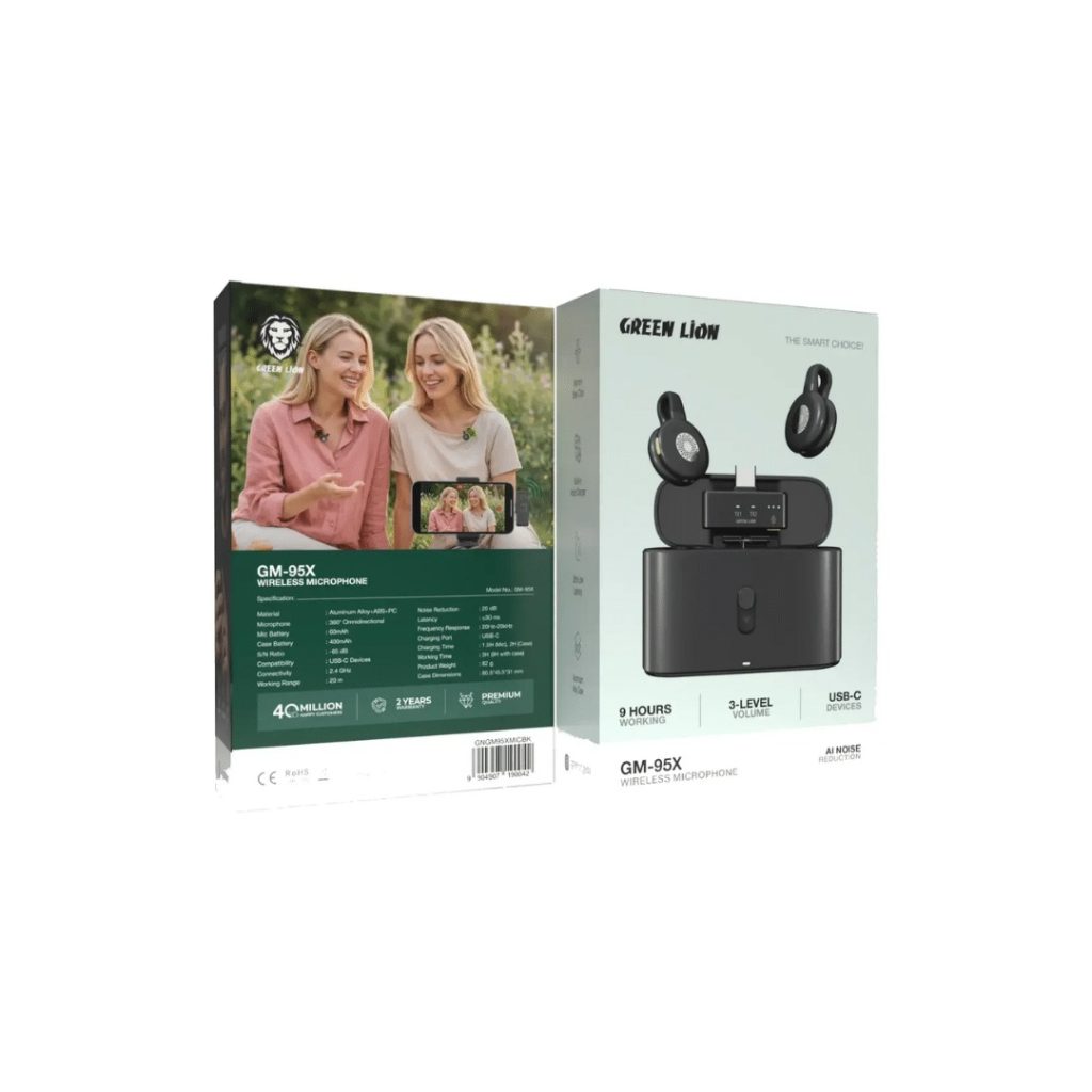 Green-Lion-Wireless-Lavalier-Microphone-GM-95X-Black-2 Green Lion GM-95X Wireless Lavalier Microphone
